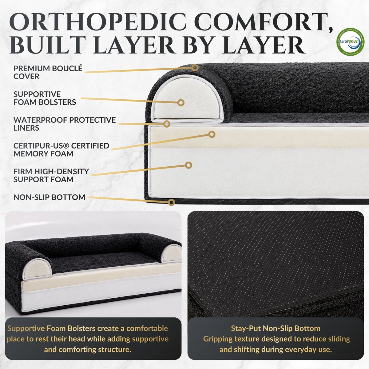 Luxury Orthopedic Dog Bed